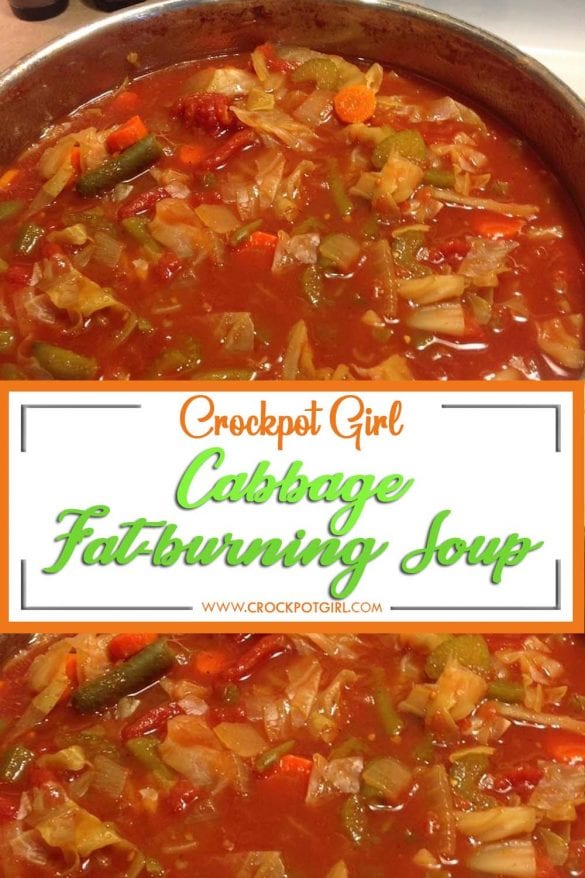 Cabbage Fat Burning Soup Crockpot Girl   Cabbage Fat Burning Soup 585x878 