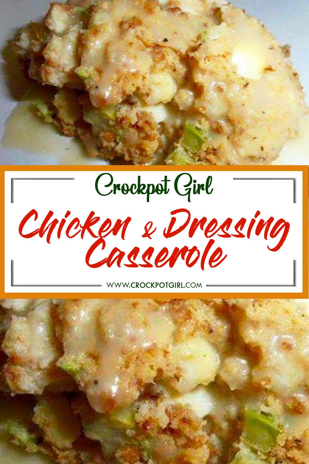 Chicken and Dressing Casserole - Crockpot Girl