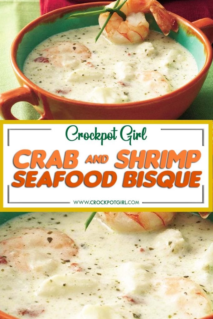 Crab and Shrimp Seafood Bisque - Crockpot Girl