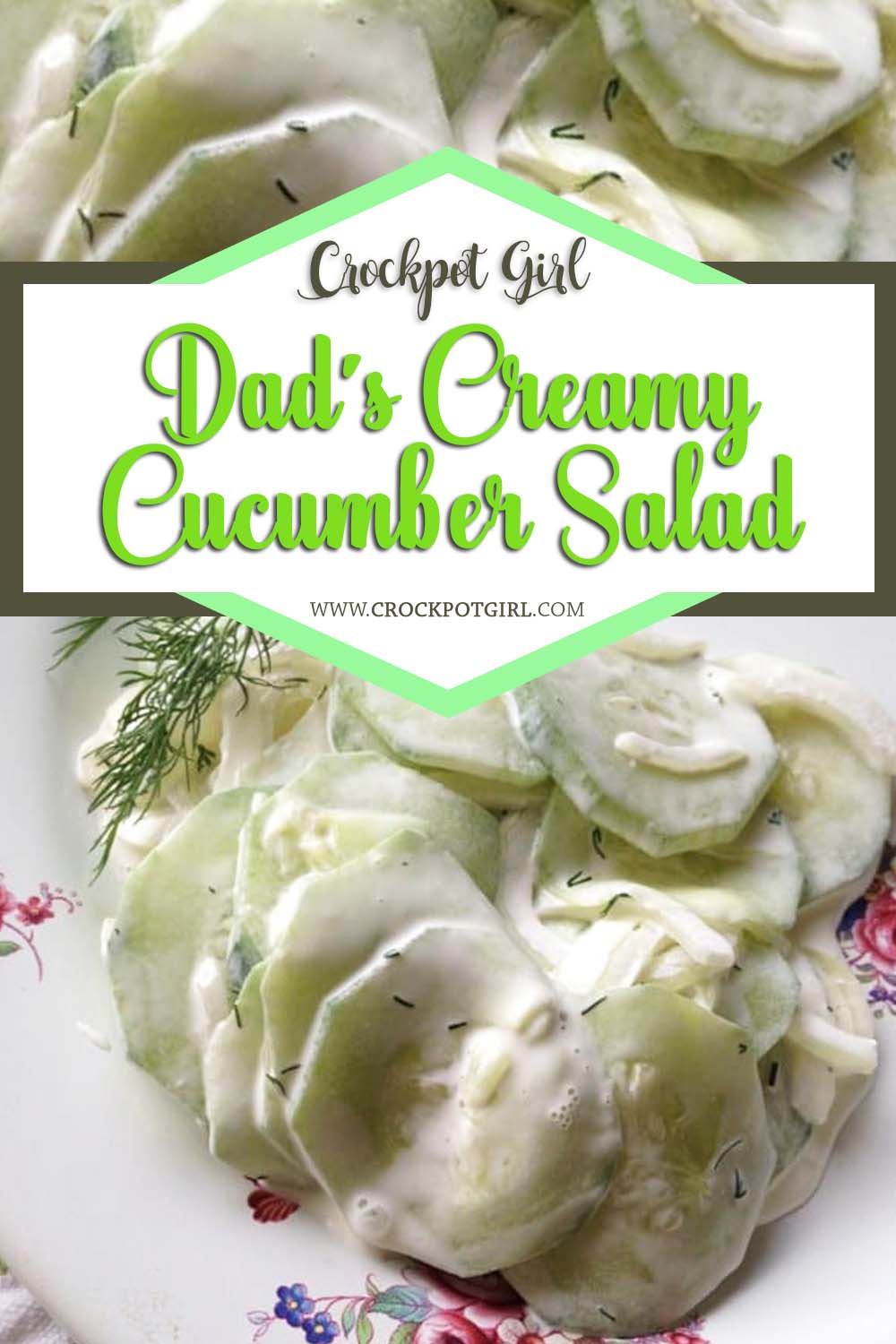 Dads Creamy Cucumber Salad Recipe