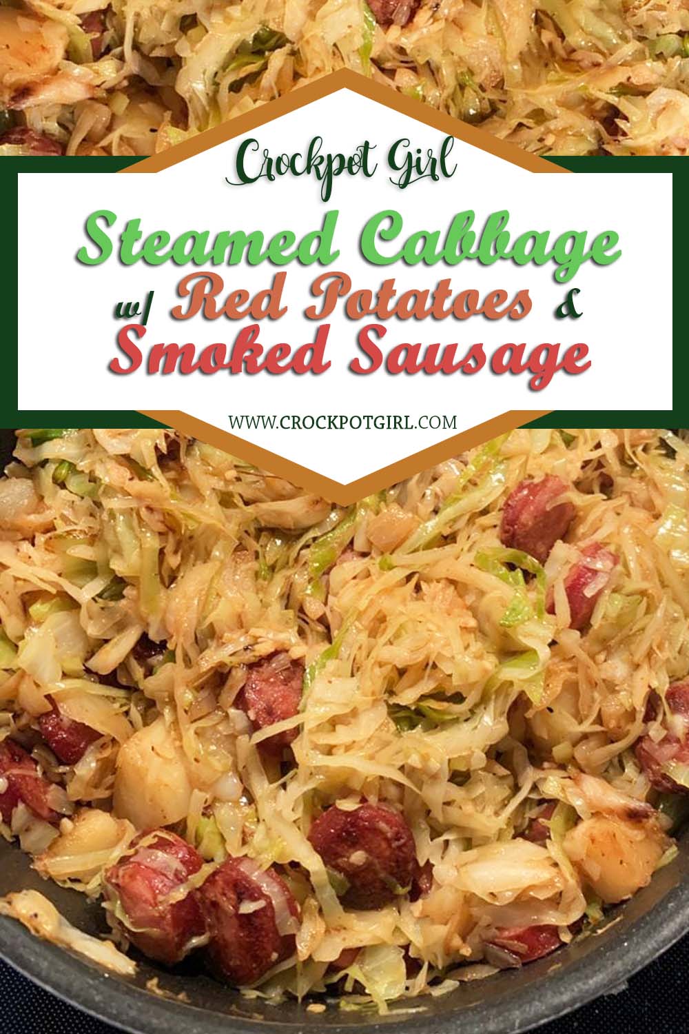 Steamed Cabbage with Red Potatoes and Smoked Sausage Recipe