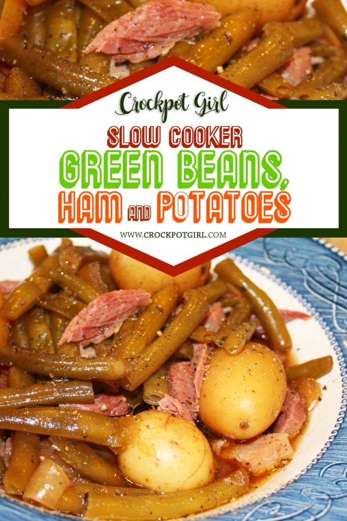 Slow Cooker Green Beans, Ham and Potatoes - Crockpot Girl