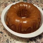 Apple Pound Cake With Caramel Glaze