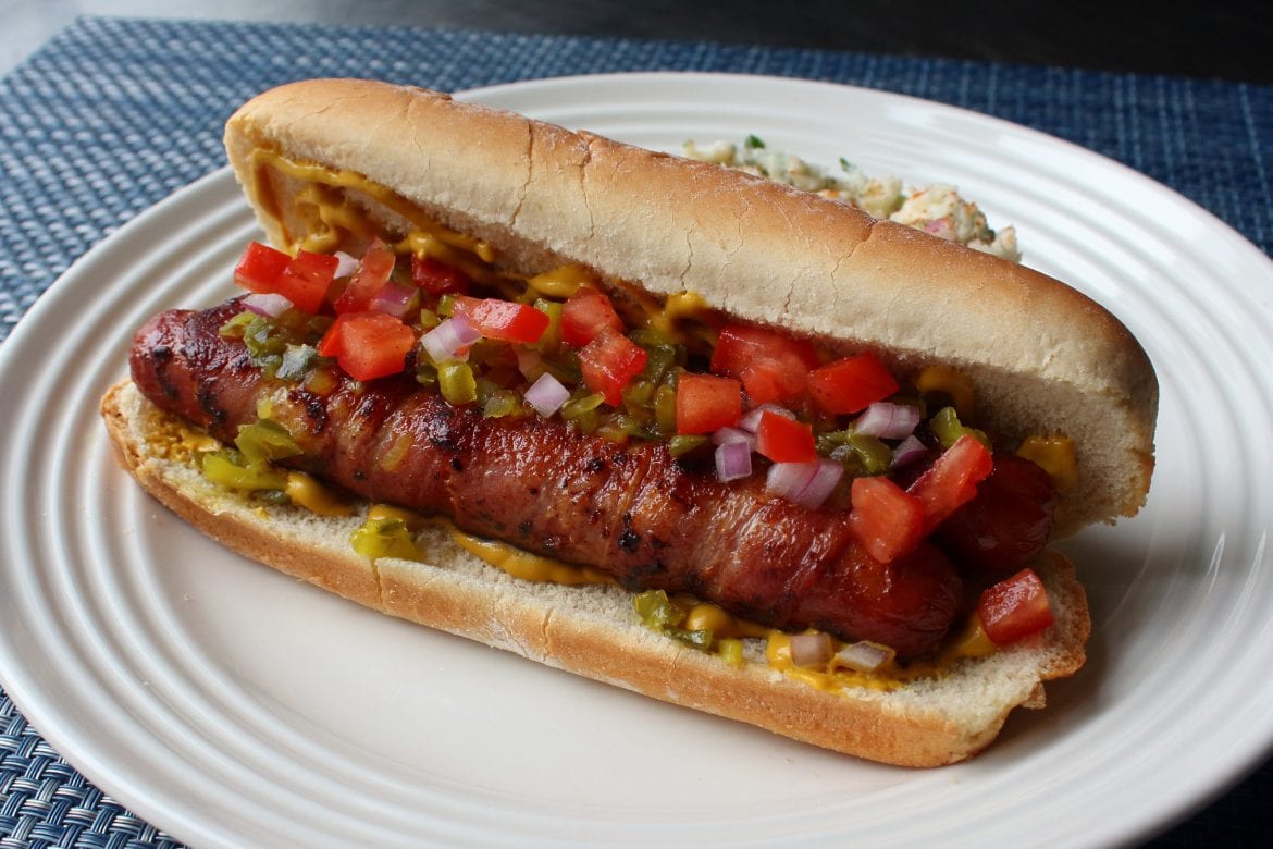 Bacon-Wrapped Double Dogs Bacon-Wrapped Double Dogs