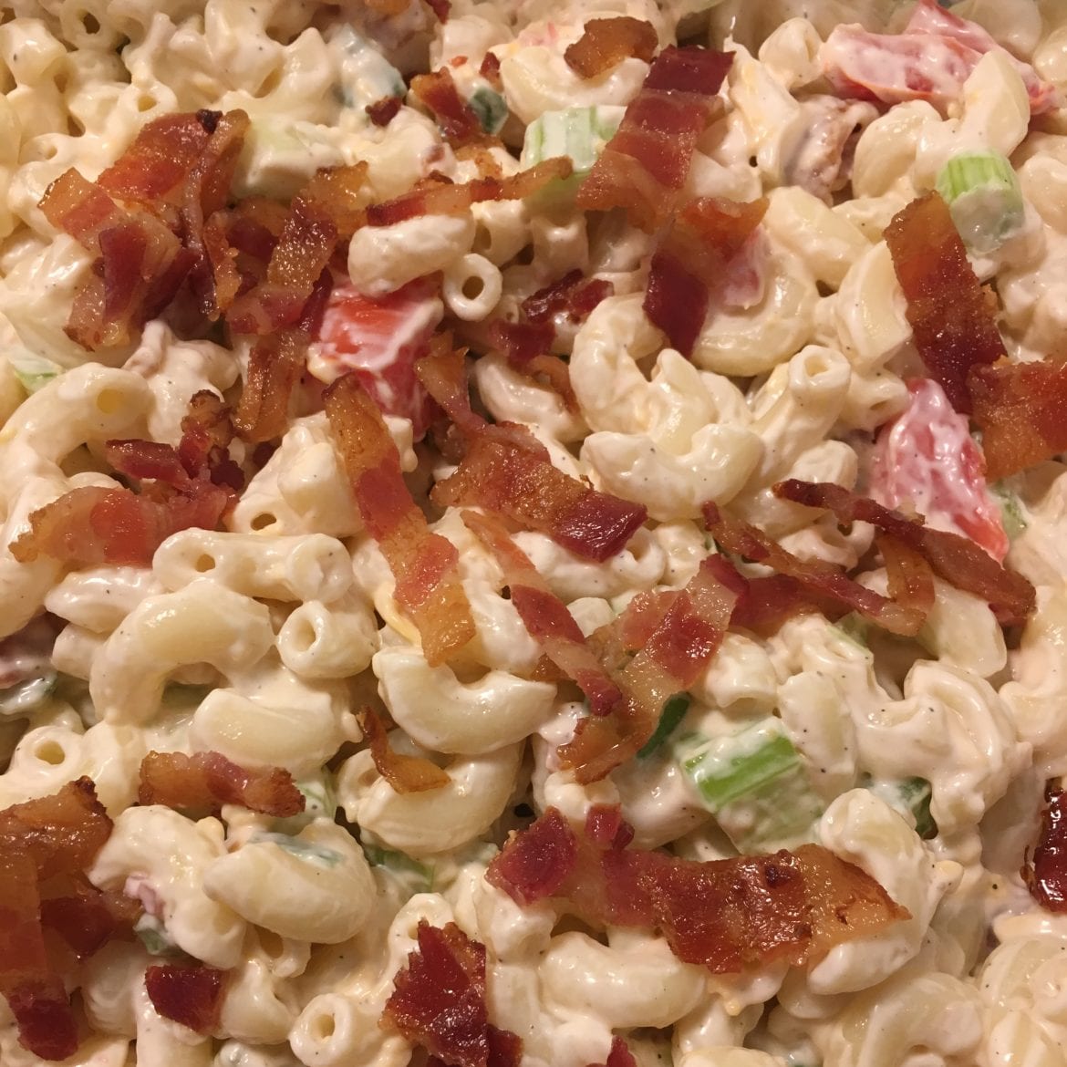 Bacon, Lettuce, and Tomato Macaroni Salad Bacon, Lettuce, and Tomato Macaroni Salad