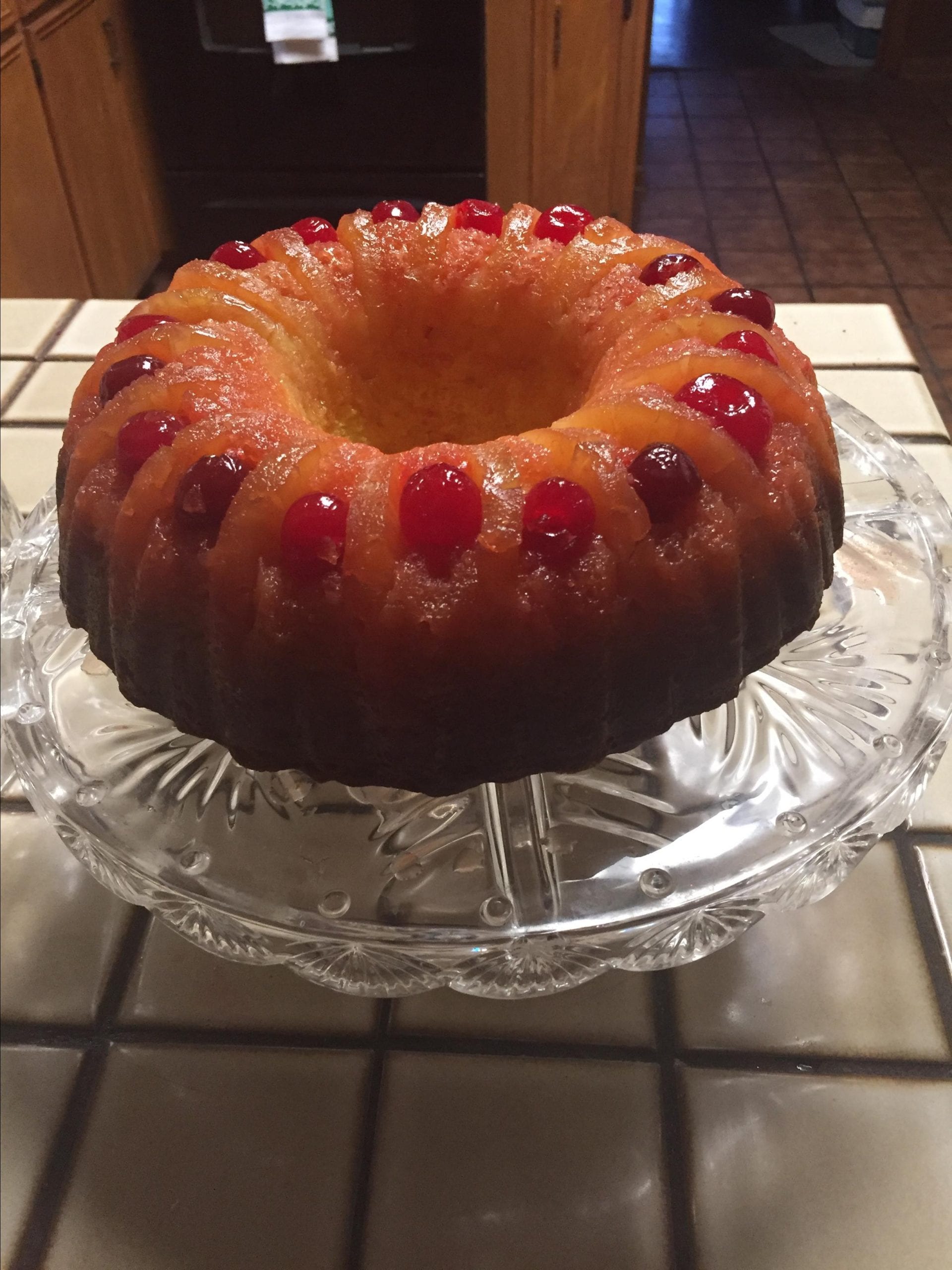 Pineapple Upside Down Bundt Cake