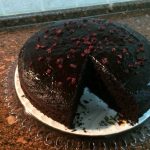 Dark Chocolate Sheet Cake with Dark Chocolate Frosting