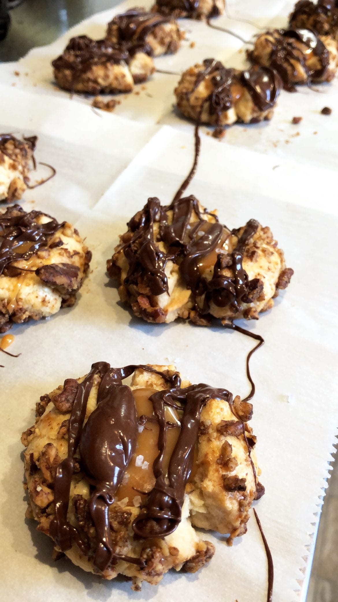 Salted Caramel Pecan Cookies Salted Caramel Pecan Cookies