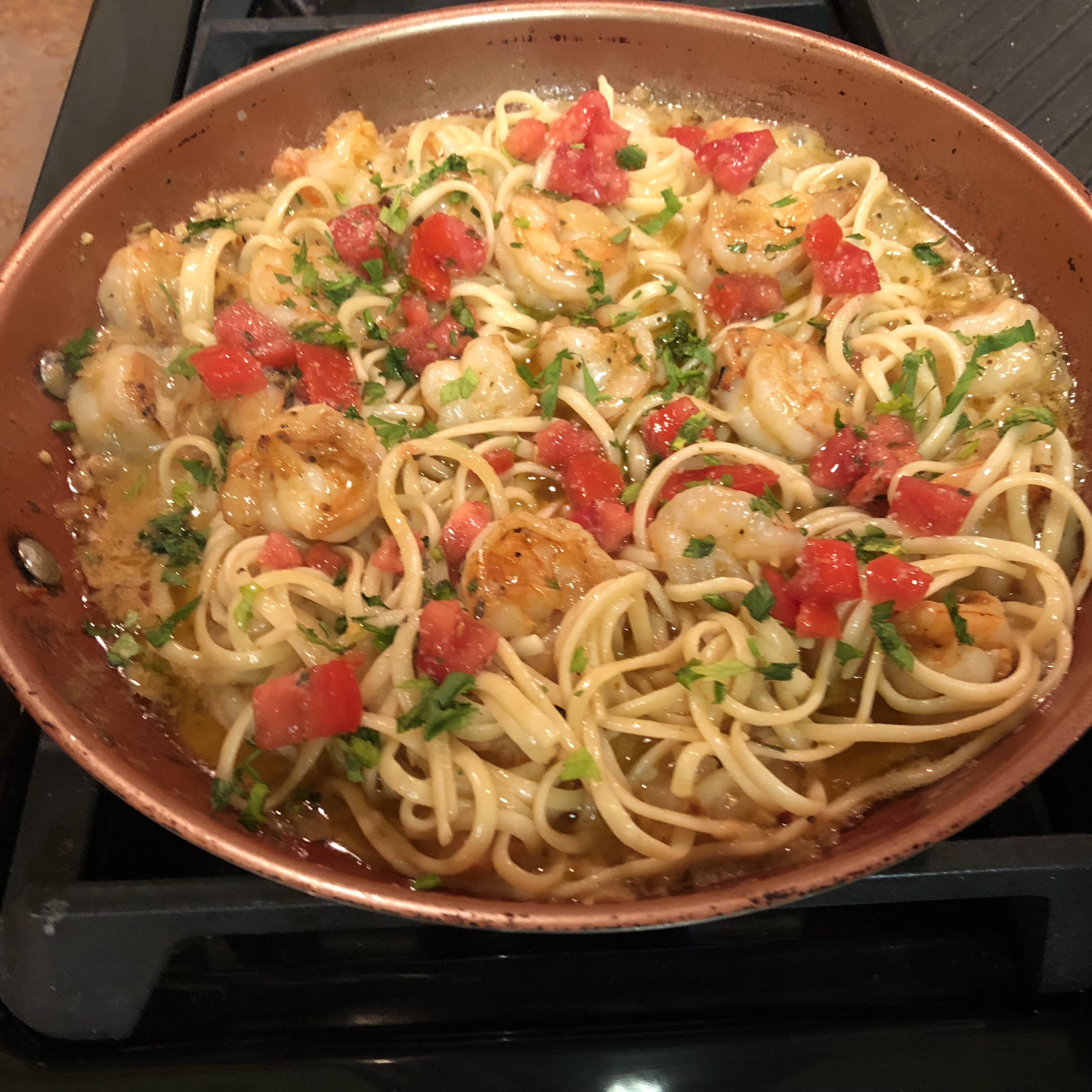 Shrimp Scampi with Pasta - Crockpot Girl