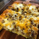 SAUSAGE EGG & CHEESE BISCUIT CASSEROLE
