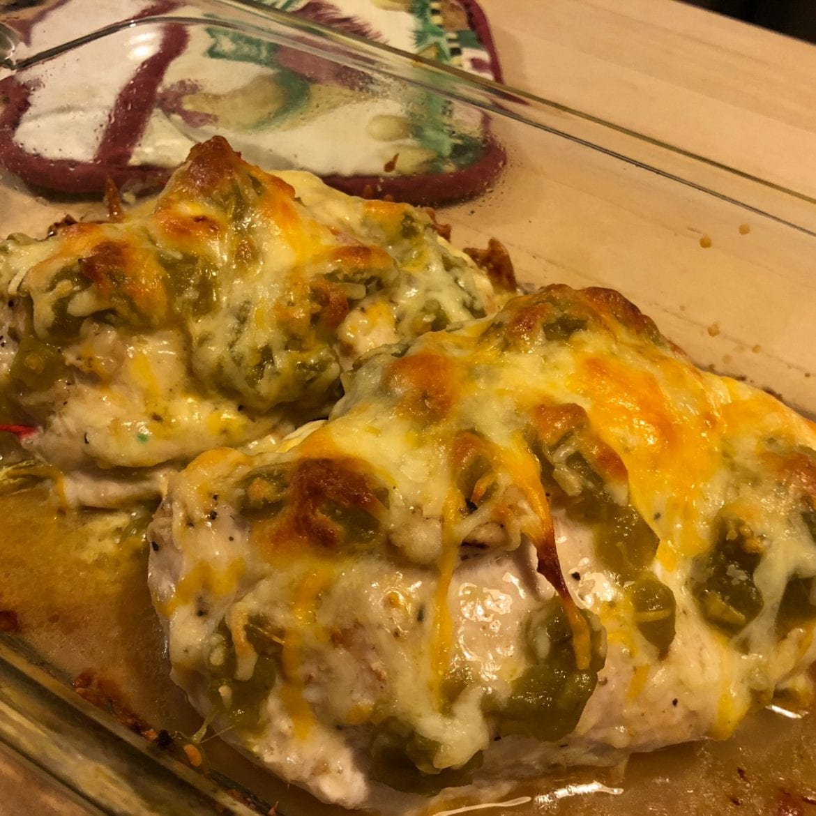 GREEN CHILI AND CHEESE CHICKEN