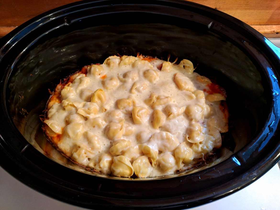 RANDY’S SLOW COOKER RAVIOLI LASAGNA