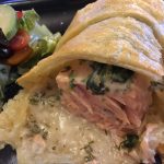 HERB COATED SALMON IN PUFF PASTRY