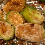 PARMESAN ROASTED POTATOES AND BRUSSELS SPROUTS