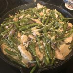 ONE SKILLET CHICKEN WITH GREEN BEANS